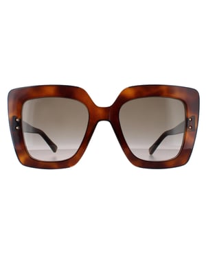 Jimmy Choo Square Damen Havanna Braun Farbverlauf AURI/G/S