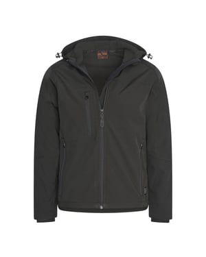 Softshell Hood Jacket Black von Cappuccino Italia in der farbe Schwarz und in größe M.