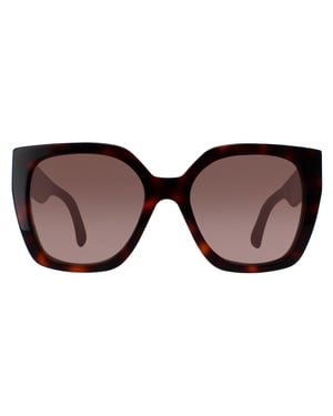 Gucci Square Damen Havanna Kristall Braun Farbverlauf GG1300S