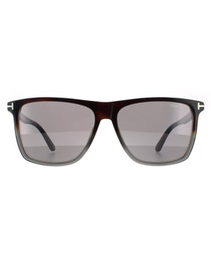 Tom Ford Rectangle Herren farbig Havanna Grau Spiegel