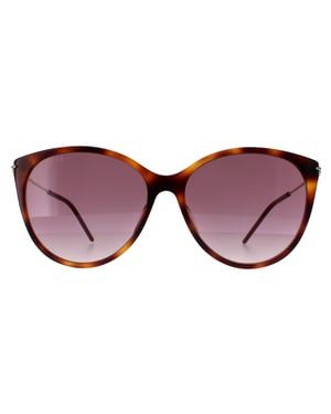 Gucci Cat Eye Damen Havanna Gold Rot Farbverlauf GG1268S