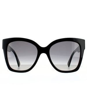 Gucci Square Womens Schwarz Grau Gradient Sonnenbrille