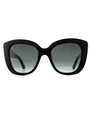 Gucci Cat Eye Frauen Schwarz Grau Gradient Sonnenbrille