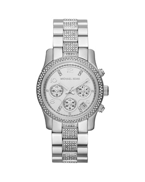 Michael Kors MK5825 Runway Chronograph Damen Silber Uhr