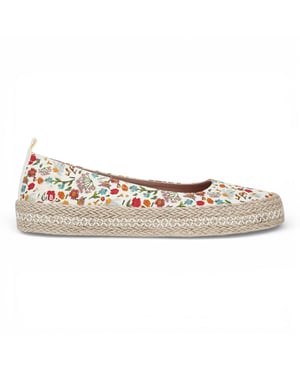 Blowfish Malibu Damen Floral White Ballet Flats Ballerina Freizeitschuhe – Benita