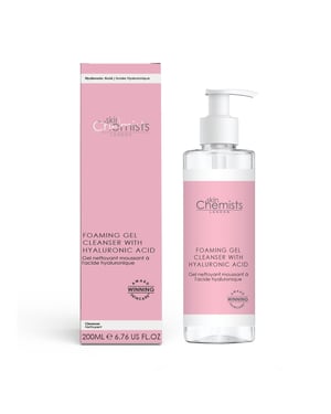 skinChemists Schäumender Anti-Aging-Gel-Reiniger mit Hyaluronsäure, 200 ml