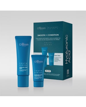 skinChemists Anti-Aging-Maske mit Hyaluronsäure + Gesichtsserum mit Hyaluronsäure 80 ml