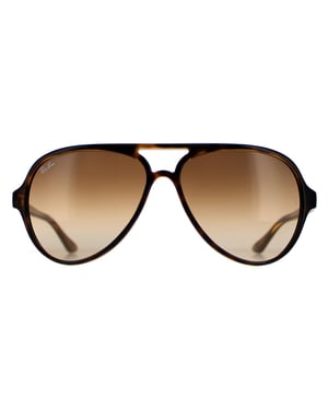 Ray-Ban Aviator Unisex-Sonnenbrille in Havannabraun mit Farbverlauf