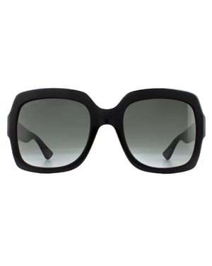 Gucci Square Womens Schwarz Grau Gradient Sonnenbrille GG0036SN