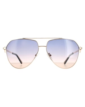 Guess Aviator Damen Gold Blau Gradient GF6140