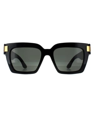 Gucci Square Womens Schwarz mit Gold Grau GG1689S