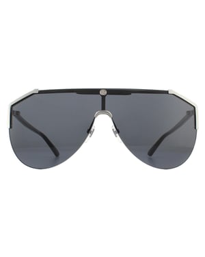 Lunettes De Soleil Gucci GG0584S 001 Ruthénium Et Gris Noir