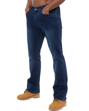 Enzo Herren Bootcut Stretch Denim Jeans