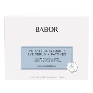 BABOR Skinovage Instant Fresh & Smooth Augenserum mit wiederverwendbaren Patches