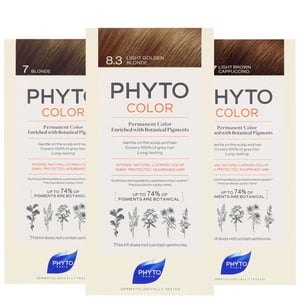 PHYTO PHYTOCOLOR Permanente Haarfarbe — Farbe 1 Schwarz (Botanische Pigmentformel)