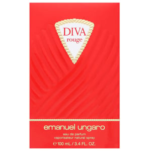 Emanuel Ungaro Diva Rouge Eau de Parfum Spray - Fesselnder Blumig-Fruchtiger Duft 100 ml