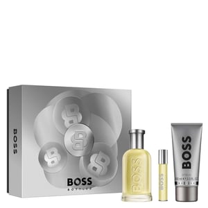 HUGO BOSS BOSS Bottled Geschenkset, Eau de Toilette 100 ml, Reise-Spray 10 ml und Duschgel 100 ml