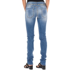 Lange Jeanshose mit schmal geschnittenem Saum 10DB50159 woman