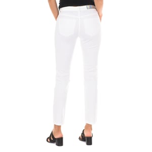 Lange Jeanshose mit schmal geschnittenem Saum 10DB50281-B075 woman