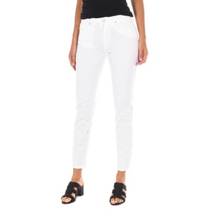 Lange Jeanshose mit schmal geschnittenem Saum 10DB50281-B075 woman