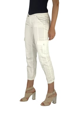 Lange Hose mit schmalem Schnitt und elastischen Säumen 70DBF0646-R216 woman