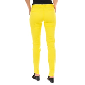 MET Damen Hose H-K-Chino Slim Fit Knöchellang Gelb