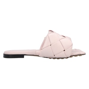 Bottega Veneta Lido Flache Sandale rosa
