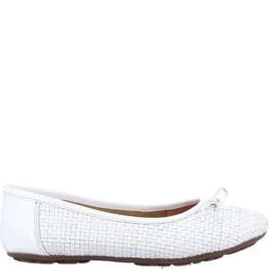 Hush Puppies Damen/Damen Ballerina Leder Pumps (Weiß)