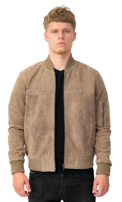 Herren Ziegenwildleder MA-1 Bomberjacke-Auckland