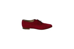 Manolo Blahnik Witney Brogues aus pinkem Wildleder
