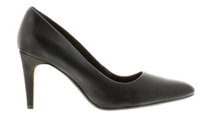 Clarks Laina Rae Leder Damenschuhe Absatzschuhe Schwarz