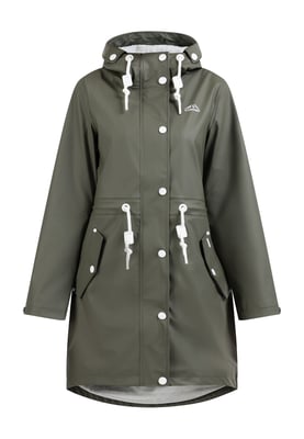 ICEBOUND Regenmantel Damen Oliv