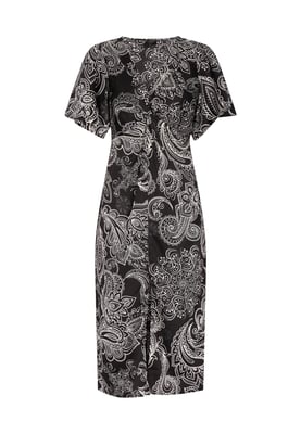 Dreimaster Kleid Damen Schwarz Weiss
