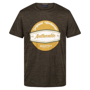 Regatta - "Original" T-Shirt Feuchtigkeitsabweisend für Herren (Dunkel-Khaki meliert)