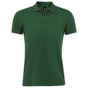 SOLS Mens Perfect Pique Kurzarm-Poloshirt (flaschengrün)
