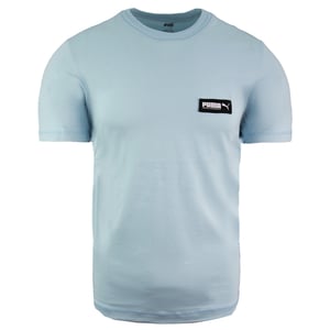 Puma entspannte Passform kurzärmelige Crew Neck Herrenblau Top 582687 18
