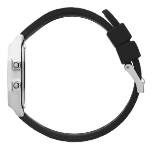 Ice Watch Ice Digit Retro - Black Silver Schwarz Damen Armbanduhr 022063 - S