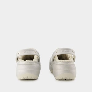 Sandalen Classic Platform Glitter - Crocs - Synthetik - Silber