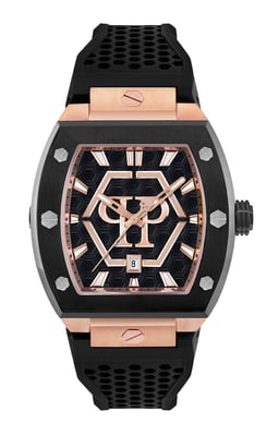 Philipp Plein The Hexagon Phantom Schwarz Herren Armbanduhr PWPUA0124