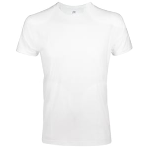 SOLS Herren Imperial Slim Fit T-Shirt mit kurzen Ärmeln (Weiß)