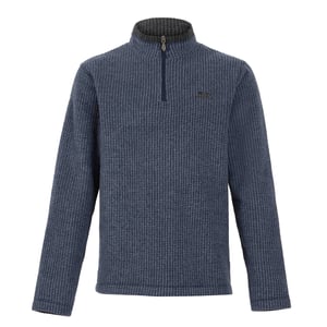 Weird Fish - "Newark" Fleece-Oberteil mit kurzem Reißverschluss für Herren (Marineblau)