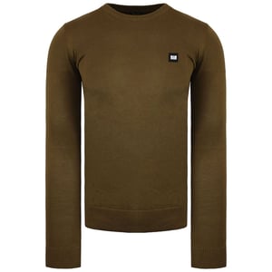Weekend Offender Lima Olivgrüner Herrenpullover