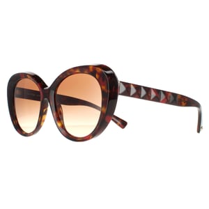 Valentino Schmetterling Frauen rot Havanna braun Gradient VA4113 Sonnenbrille