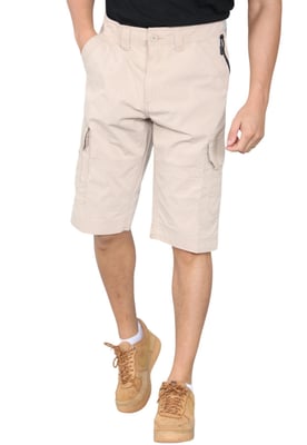 Schnell trocknende Herren-Cargo-Shorts mit mehreren Taschen in Sand