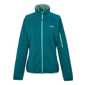 Regatta - "Ravenhill" Fleece-Oberteil Durchgehender Reißverschluss für Damen (Pfauenblau/Eisiges Morgenblau)