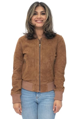 Damen MA-1 Wildleder Bomberjacke-Arnhem