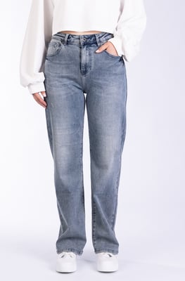 Liz Damenjeans Blau Wide Legs
