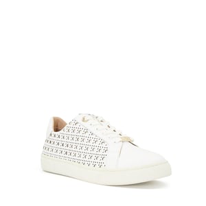 Dune Ease Leder Damen Weiße Turnschuhe