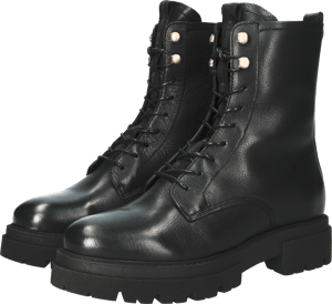 UL85 BLACK - LEATHER BOOT - FUR