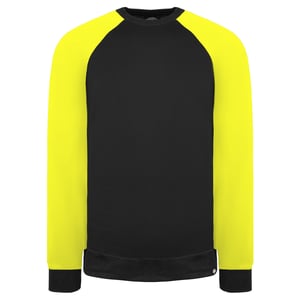 Dickies Zwei -Ton -Herren schwarz/gelbe Pullover